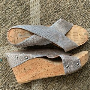 Michelle D platform wedge sandal